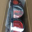 Boine Tail Light Compatible With 1999-2006 Chevy Silverado 1500 2500 3500 GMC Sierra 1500 2500 Driver and Passenger Side Rear Light Brake Lamps (OE Black Clear Lens)