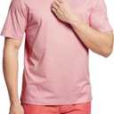 Rouen Mens Polo Shirts Short Sleeve Soft Lightweight Performance Dry Fit Jacquard Casual Collared Golf Polo Shirts for Men (M)