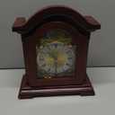 Bedford Clock Collection Redwood Mantel Clock with Chimes