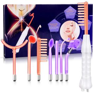 Meifuly High F Rrequency Wand Portable Machine, Portable Handheld High F requency Wand Machine with 7 Different Tubes (MultiColored)