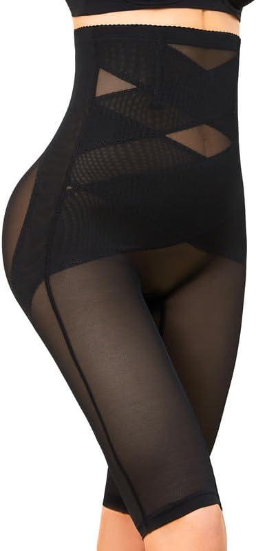 SIMIYA Shapewear Tummy Control Body Shaper for Women Compression High Waisted Trainer Thigh Slimmer Butt Lifting Shapewear (X-Large, #02-1pc Black-high Waisted)