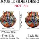 JJFox DIY Tabletop Diamond Art Painting KitSpecial Shaped Rhinestone Desk Placement OrnamentHome Stand Up Gem Painting Craft KitGift,Double Sided. (Vase-1)