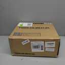 GREENSTELL Small Vanity Stool Chair with Storage and Folding Back, 13.4" x 15" x 30" Square Faux Fur Soft Ottoman, 4 Metal Legs with Anti-Slip Feet, Furry Padded Seat for Makeup, Bedroom, White