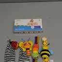 Infinno Baby Wrist Rattle Socks and Foot Finder Set, Perfect Baby Toys for 0-12 Months Newborn Boys and Girls As Shower Gifts, Garden Bug Series (Warm Color)