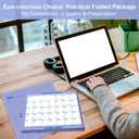 2 x 24" x 36" 2026 Wall Calendar, Folded Wet & Dry Erase Wall Calendar 12 Month, Yearly Laminated Wall Calendars, Reversible Annual Planner, Horizontal/Vertical, with Julian Dates
