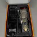 oneisall Dog Clippers for Grooming for Thick Heavy Coats/Low Noise Rechargeable Cordless Pet Shaver with Stainless Steel Blade/Waterproof Dog Shaver for Dogs Pets and Animals (Gold)