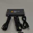 KVM Switches 2 Port 8K@60Hz, GREATHTEK KVM Switch HDMI Share USB Devices with 3 USB3.0 Hubs, 2 Computers 1 Monitor Share Keyboard Mouse Printer, Button Switch Desktop Remote Control, Plug and Play