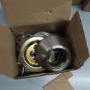 Lanwandeng 2 Sets All Keyed Same Entry Door Knob and Single Cylinder Deadbolt Combo Set, Round Ball Satin Nickel Exterior Door Knobs with Lock and Keys for Entrance and Front Door