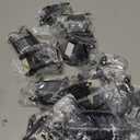 DecoBasics (25 Pairs Pack/50 Pcs) Matte Black, Non Self Closing/Free Swinging Variable Overlay Flush Cabinet Hinge