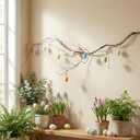70 inch Easter Artificial Bendable Egg Tree Trunk for Home Indoor Outdoor Spring Mantel wall Porch Party Kitchen Easter Egg Office Garland Hanging Mantel Decorations