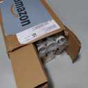 1 Inch Curtain Rods for Windows 66 to 120, Outdoor Industrial Adjustable Blackout Curtain Rod, Indoor Heavy Duty Wrap Around Drapery Pole, White, 66-120"