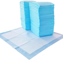 Amazon Basics Scented Dog and Puppy Pee Pads, 5-Layer Leak-Proof Super Absorbent, Quick-Dry Surface, Potty Training, Regular (22x22"), 100 Count, Blue & White