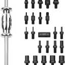 24-Piece Slide Hammer Set, Dowel Pin Puller - Remove Bushings, Bearings, Dowel Pins, Seals, and Frozen Parts with Attachments