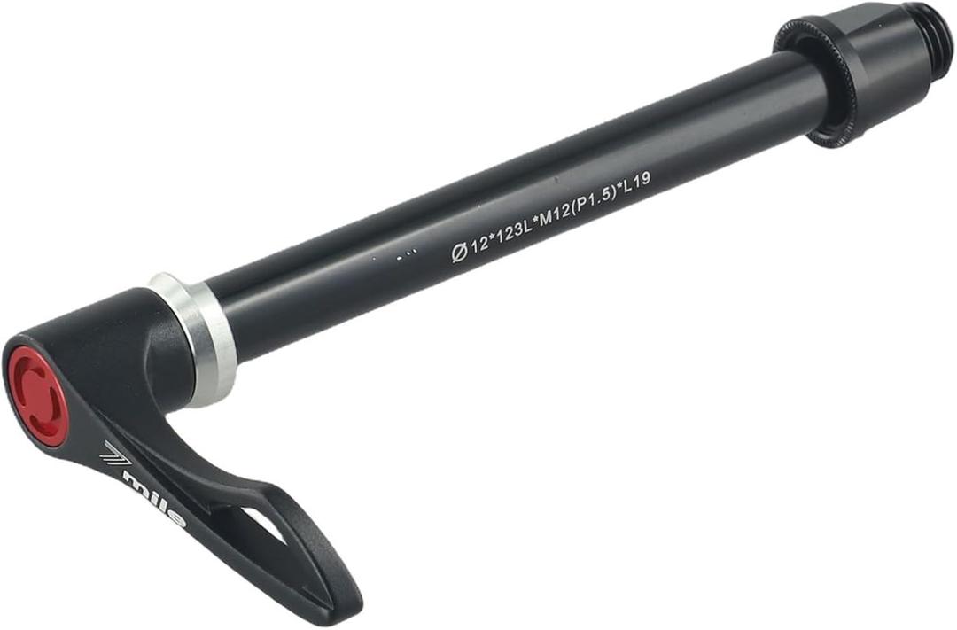 Bicycle Hub Thru Axle Adapter for BOOST Forks Quick Release Thru Axle With Handle Bike Bicycle Front Fork Spindle Lock For MTB Or Road Bicycles(15x100mm)