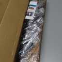 Kuhome 32.2'' Large Coat Rack Wall Mount Coat Hooks Coat Hanger with 8 Metal Black Triple Hooks Brown Pine Real Wood Plank Hat Rack for Wall Hooks for Hanging Coat Hat Jacket