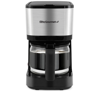 Elite Gourmet EHC9420 Automatic 5Cup Brew & Drip Coffee Maker with Pause N Serve Reusable Filter, On/Off Switch, Water Level Indicator
