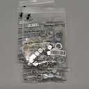 QISHENG 80 PCS 1/2"-13 Stainless Steel SAE Hex Nuts,Stainless Steel 18-8 A2(304) Nut, Home Nut