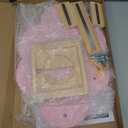 Taladad for TonieBox and Tonie Shelf Cloud,Tonies Storage for 12-20 Tonie Figures Characters Magnetic Wall Shelf for Tonies Toniebox, Charging Station (Pink)