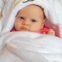 Hooded Toddler Blanket | Plush Soft Animal Baby or Infant Hoodie Blankie 36x27 + Hood (Arctic White)