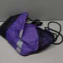 BeeGreen Purple String Bag Sack Gym Backpack with Shoe Compartment and Two Water Bottle Holder for Men Women Lightweight Durable Drawstring Cinch Sackpack