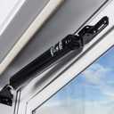 Wright Products Pneumatic Storm Door Closer  Adjustable, Smooth-Closing with Hold-Open Washer (Transitional, Black) (One Size)