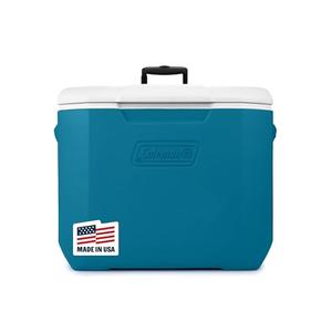 Coleman 60qt Rolling Cooler with Wheels, Insulated Portable Wheeled Chiller with Ice Retention, Made in USA