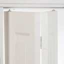 National Hardware N343-723 Complete Double Bifold Door Hardware Set 48 in White Surface Mount for 7/8 in to 1-3/8 in Thick Doors Indoor Use Four-Way Adjustable Easy Installation