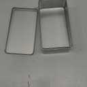 Hotop Silver Rectangular Empty Tin Box Containers, Gift, Jewelery and Storage Tin Kit, Home Organizer (7 x 3.8 x 2.5 Inch)