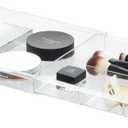 iDesign Expandable Vanity Drawer Organizer, The Clarity Collection  11.25 to 18.5, Clear