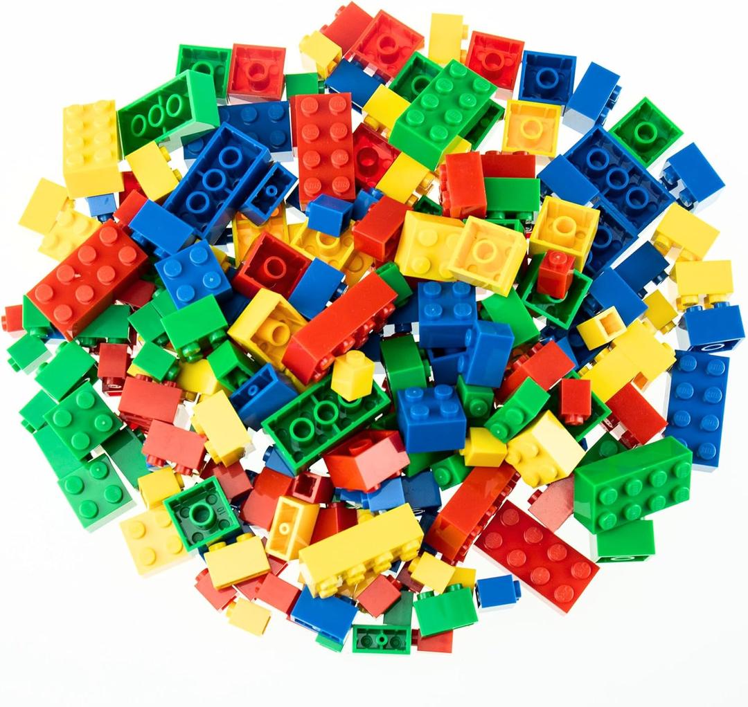 Strictly Briks Building Blocks Starter Kit - Kid Building Toy for Creative Play - Stackable Block Set for Hand-Eye Coordination - Compatible with LEGO & Major Brands Toy Set - 216 Pieces, Basic Colors