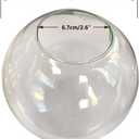 KCO Lighting Replacement Glass Globe Shade,Modern Clear Lampshade Glass Accessories for Pendant Wall Sconces (Clear)