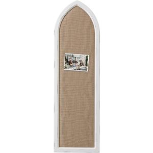 Rustic Long Framed Bulletin Board for Wall, 39x12" Fabric Pin Board, 39.2" x 11.8"