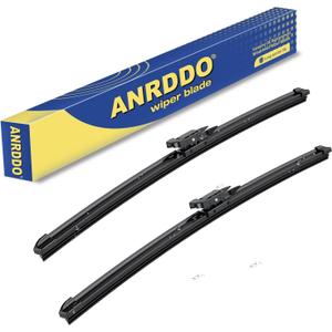 Wipers Factory Replacement For Audi Q7 2007-08/2015 Original Equipment Windshield Wiper Blade Set 26"+26"Set of 2) Pinch Tab OE# 4L1955425B, 4L1955426A