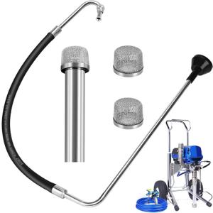 2026 New Stainless Steel Suction Hose and Reflux Line Sets, Complimentary 2 Filter, Compatible With Graco 695 795 3900 1095 1595 5900 7900 Airless Spraying Machine, Airless Paint Sprayer Accessories