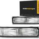 CarLights360: For 1988-2000 Chevy GMC C2500 Turn Signal/Parking Light Assembly Driver and Passenger Side Pair | GM2520104 GM2521104 Vehicle Trim: w/Sealed Beam Headlamp