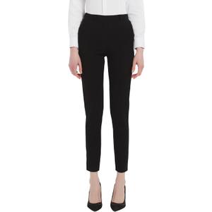 MGWDT Pants for Women's Dress Stretchy Blazer Business Pull On Work Pants (6, Black)
