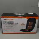 Massage Seat Cushion with Full Back Thighs Heat Back Massager for Chair with 3 Heating Pads 6 Vibrating Motors, Massage Chair Pad for Home Office, Heated Seat Cover Warmer for Pain Relief