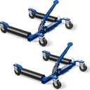 Car Dolly Jack Set of 2, Mechanical 1500-lbs Wheel Dolly, 9'' car Wheel Dolly Positioning Jack, Car Dollies for Vehicle Positioning & Auto Repair Moving, Blue