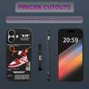 Cool Basketball Sports Sneaker Phone Case for iPhone 16 Pro Case for Boys Men Shockproof Street Designer Aesthetic Compatible with iPhone 16 Pro (Air Red TPU)