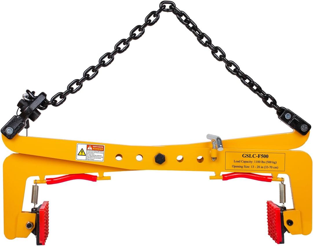 1100 lbs Granite Slab Lifting Clamp, Adjustable Range: 13"-28", Heavy Duty Stone Scissor Lifter Clamp for Carrying and Vertical Transport of Marble, Concrete Blocks, Slate Sheets, Curb Stones