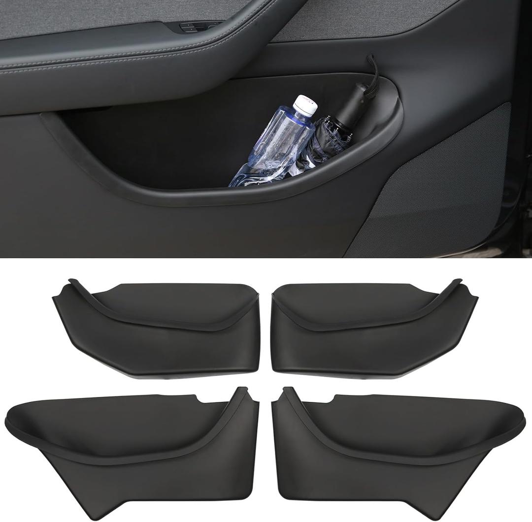 Door Pocket Liners for Tesla Model Y Juniper 2025 2026 Side Door Storage