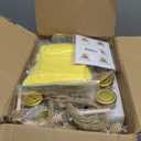 IIKUM 60 Pack 1.5 oz Hexagon Mini Glass Honey Jars with Wooden Dippers, Bee Pendants, Gift Bags, Thank You Cards, Jutes and Cute stickers- Perfect for Baby Shower, Wedding Favors and Party Favors