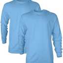 Gildan Adult Ultra Cotton Long Sleeve T-Shirt, Style G2400, Multipack L