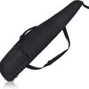 AUMTISC Soft Rifle Case 41/45/49 Padded Shotgun Gun Bag for Storage Scoped Rifles with Zippered Pocket, Detachable Shoulder Sling (Black-52''-Fits Rifles Up To 49'')