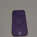 SURITCH for iPhone 17 Case with Camera Control Cover, Camera Slide Cover and Adjustable Kickstand, Compatible with MagSafe, Shockproof Bumper Protective Cases 6.3 Inch, Dark Purple