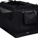 Amazon Basics Foldable Portable Soft Pet Dog Crate Carrier Kennel, 36 x 24 x 24 inches, Black