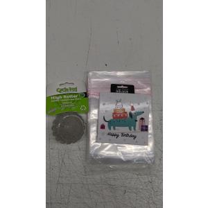 Mixed Items Cycle Dog Ecolast High Roller-Orange-Medium,100 polypropylene clear bags 5×5in, Gift Card Holder