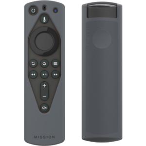 Mission Remote Case for The All-New Fire TV Voice Remote (2018 Version for Fire TV Stick 4K and Fire TV Cube) (Grey)