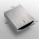 Paper Towel Dispenser Wall Mount - Multifold Trifold Paper Towel Dispensers, Large Capacity Stainless Steel Tissue Holder, Suitable for Bathrooms and Public Places (St-5821-1)