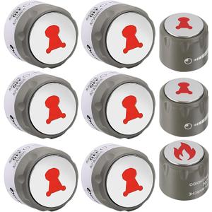 67692 Control Knob Kit for Weber Summit,9 Pack Grill Knobs Kit Replacement Weber Summit 660/670 Gas Grills Knob with 6 Main Burner Lighted Control Knobs,1 IR Knob,1 Smoke & 1 Grill Burner Control Knob
